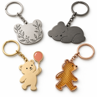 Porte-clés en métal personnalisé avec breloque biscuit animal mignon, logo sur mesure, vente en gros directe usine, cadeau, fabricant OEM ODM