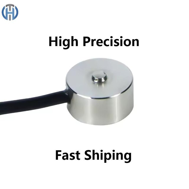 DYHW-110 Micro Load Cell Tiny Force Sensor Stainless Steel High Precision 100kg Capacity Ultra-Low Profile for Wearable Device