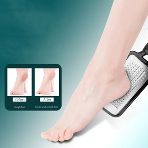 Lime à pieds professionnelle double face en métal, fournitures de soins des pieds, lime à pieds à long manche pour <span class=keywords><strong>pédicure</strong></span> - Product Image 5