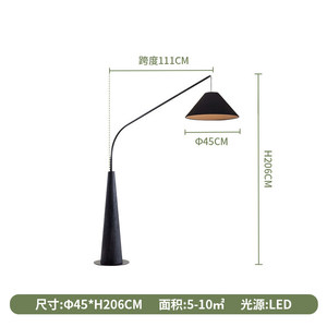 Minimalist Modern Floor Lamp Led <b>Light</b> Source Switch Control 3-5m Irradiation Area For Hotels And Guesthouses - Product Image 5