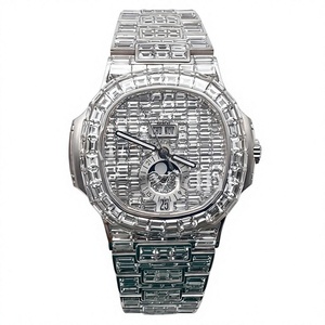 Vidhi Jewellery Full Custom Luxury Hip Hop Diamond Moissanite Watch Mechanical Men Women Mechanical Watches - Product Image 1