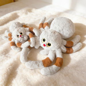 Jouets en <span class=keywords><strong>peluche</strong></span> <span class=keywords><strong>araignée</strong></span> blanche, adorable <span class=keywords><strong>araignée</strong></span>, <span class=keywords><strong>peluche</strong></span> d'Halloween, <span class=keywords><strong>peluche</strong></span> douce en fourrure, <span class=keywords><strong>peluche</strong></span> câlin pour jouer - Product Image 2