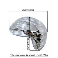 Boule disco à paillettes effet miroir, décoration d'intérieur, ornement de bureau, décoration de la maison