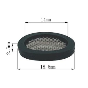 Filtre en caoutchouc silicone à bord scellé, entonnoir, joint plat, maille tissée unie sur mesure - Product Image 3