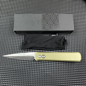 Couteau de poche pliable double à manche en alliage d'aluminium 920, couteau tactique de survie pour le camping en plein air, la chasse, la défense personnelle - Product Image 4