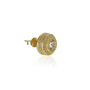 Hip Round Full <b>Earrings</b> Jewelry <b>Set</b> Zircon Hipster Personality Rings - Product Image 1