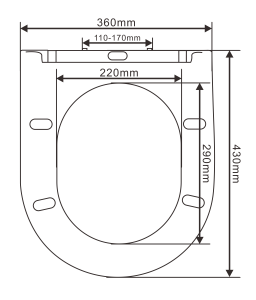 <span class=keywords><strong>Tapa</strong></span> de inodoro de PP estándar europeo con cierre suave para <span class=keywords><strong>WC</strong></span> - Product Image 6