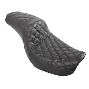 Coussin de siège arrière noir pour moto <span class=keywords><strong>Harley</strong></span> <span class=keywords><strong>Davidson</strong></span> Dyna 2006-2017, <span class=keywords><strong>selle</strong></span> conducteur et passager - Product Image 2