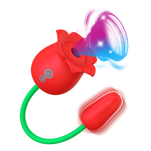 Jouet sexuel Roses, rechargeable par USB, 10 fréquences, étanche IP6, point G, respectueux de l'environnement, vibromasseur rose royal en forme de fraise - Product Image 1