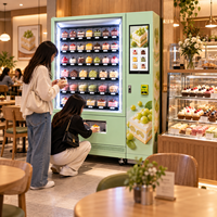 Mesin Vending Pendingin Pintar Winnsen dengan Lift untuk Pajangan Kue Toko Kue
