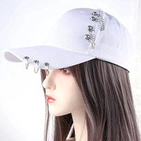Échantillon gratuit de casquette de baseball en coton noir à logo brodé hip hop Offre Spéciale de style tendance pour femmes