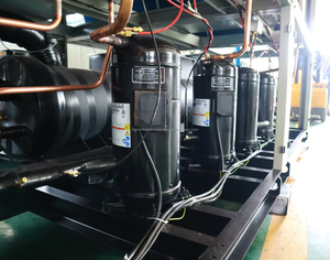 50kW 80KW ระบบ150Kw น้ำหล่อเย็นระบบระบายความร้อนด้วยอากาศเครื่องทำน้ำเย็น glycol อุตสาหกรรม - Product Image 5
