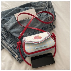 Bolso de Hombro con Diseño de Manzana, Estilo Moderno, para Mujer, Lindo y Elegante, con Paneles de Encaje, para Compras - Product Image 1