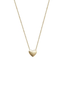 Collier en argent 925 plaqué or avec pendentif en forme de cœur et chaîne à maillons, bijoux de mode - Product Image 3