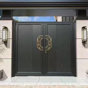 Bakır İşçiliği Hafif Lüks Çelik Ana Kapı Paslanmaz Çelik Avlu Kapısı Yaratıcı Villa <span class=keywords><strong>H</strong></span>ırsızlık Önleyici Giriş Merkezi Hastane - Product Image 3