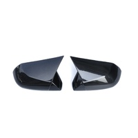 Coque de rétroviseur brillante anti-rayures Welta, autocollante, en forme de corne de bœuf, pièces de modification, garniture décorative extérieure pour Toyota Camry 18-23