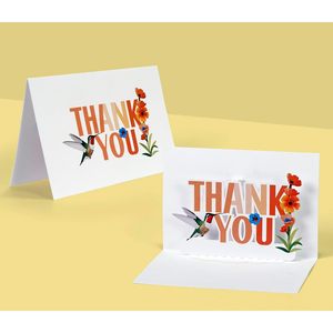 3D Rectangle Thank You Cards 24 Pcs Pop-Up Envelopes 4 Styles Small Business Paper 4 Color Digital Printing <b>Matte</b> <b>Varnishing</b> - Product Image 4