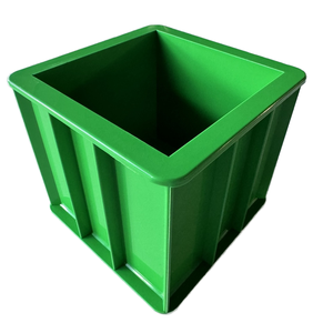 150 stampo quadrato in plastica per calcestruzzo ingegneria della scatola del blocco di prova della pressione stampo per cubo di prova in calcestruzzo - Product Image 1