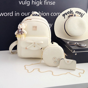 Venta de fábrica Mochila Bolsa para mujer Nuevos productos Set Material de PU resistente al agua para todas las estaciones Primavera Verano Otoño Invierno - Product Image 4