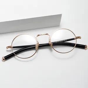 Benyi2024新着高級デザイナー金属光学メガネデザイナーブランド小さなMOQの眼鏡