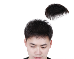 <span class=keywords><strong>Peluca</strong></span> con Clip fijo <span class=keywords><strong>para</strong></span> hombre, cubierta opcional, parte de adelgazamiento, tupé de cabello humano - Product Image 2