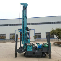 Machine de forage de puits d'eau à une profondeur de 200/300/350/400 mètres avec compresseur pour le forage minier
