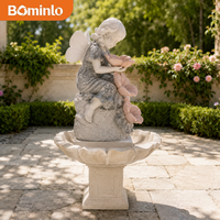 Fontaine murale décorative surdimensionnée personnalisée, sculptée à la main, style européen classique, décoration de jardin extérieur