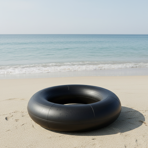 Anneau <span class=keywords><strong>de</strong></span> natation à chambre à air en caoutchouc noir durable, flotteur <span class=keywords><strong>gonflable</strong></span> multifonction pour piscine, plage, rivière, <span class=keywords><strong>neige</strong></span>; <span class=keywords><strong>bouée</strong></span> <span class=keywords><strong>de</strong></span> sauvetage pour adultes et enfants - Product Image 4
