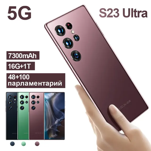 2023 New Drop Shipping S23 Ultra Mobile Phone with Smart Phones 3G and 4G 5G Smartphone S23 PLUS Ultra