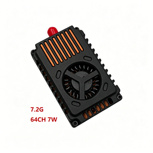 Transmisor de Video VTX de 6.1G-7.2GHz, 64 Canales, 7000mW, con Ventilador de Refrigeración y Antena SMA, Protocolo SmartAudio Tramp, 16 Canales - Product Image 1