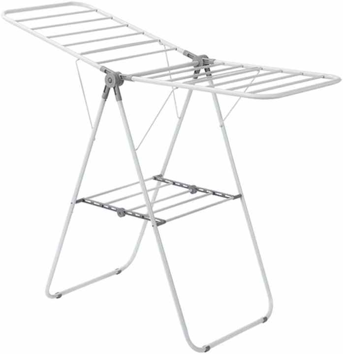 Folding Wing clothes drying rack with two support| Alibaba.com