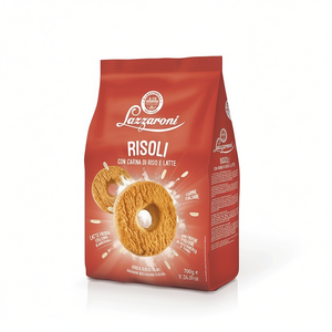 Galletas de Oblea en Forma de Anillo Sin Gluten Risoli Lazzaroni, Crema Dulce Crujiente, Bolsa de 700g, Paquete de 8 Piezas, Pastel Fermentado Dulce con Leche - Product Image 2