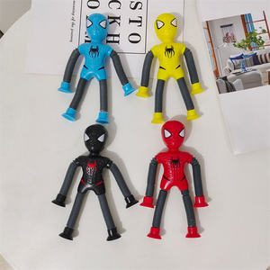 HY2 <span class=keywords><strong>Spot</strong></span> Flexible Pliable Spidermans Enfants Déformé Déformation Poupée Fidget Light up Sensory Ventouse Spidermans Jouets - Product Image 6