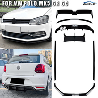 Kit carrosserie AMP-Z pour Volkswagen Polo Mk5 6R 6C : Lame de pare-chocs avant, jupes latérales, aileron arrière, diffuseur arrière en ABS