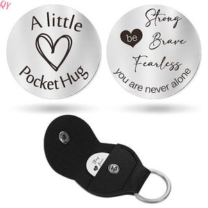 QQ Custom Couple Gifts Non-Fading Stainless Steel Jewelry Lucky Charm Inspirational <b>Decision</b>-Making <b>Coin</b> Keychain Gifts for Wome - Product Image 4