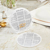 Kit de présentoir pliable moderne en acrylique poli pour affichage juif