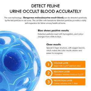 소변 검사 소변 오컬트 혈액 정확하게 두부 고양이 쓰레기 혼합 고양이 쓰레기 - Product Image 3