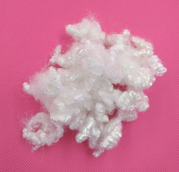 Fibre de polyester recyclée creuse conjuguée 3D 51 mm super moelleuse, faible rétrécissement, ignifuge, textile brut pour filature
