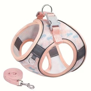 Set Pettorina e Guinzaglio per Cani, Traspirante in Rete, Regolabile, Riflettente, per Cani di Piccola e Media Taglia - Product Image 2