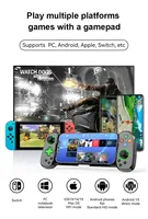 Control de Juego Inalámbrico D7 BT5.2 Extensible con Seis Ejes y Sensor de Movimiento para PS4, PS3, Switch, PC, Android e iOS