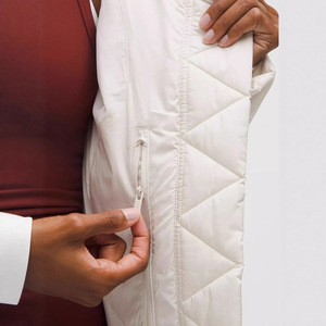 <span class=keywords><strong>Veste</strong></span> d'extérieur décontractée pour <span class=keywords><strong>femme</strong></span>, en nylon tricoté matelassé, épaisse, <span class=keywords><strong>imperméable</strong></span>, respirante, <span class=keywords><strong>coupe</strong></span>-<span class=keywords><strong>vent</strong></span>, blanche, avec capuche amovible - Product Image 6