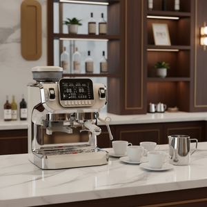 Machine à café expresso instantanée Birui Cafeteria Restaurant, qualité professionnelle italienne, chaudière en acier inoxydable 2,0 <span class=keywords><strong>L</strong></span>, pression 15 bars - Product Image 3