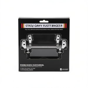 Bisagras fijas para asiento de inodoro, cromadas, 20,5 cm de longitud, para una instalación segura - Product Image 3