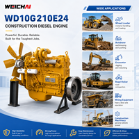 Moteur diesel WEICHAI WD10G210E24 154 kW 1900 tr/min, 6 cylindres en ligne, pour chargeuse sur pneus, machines de construction