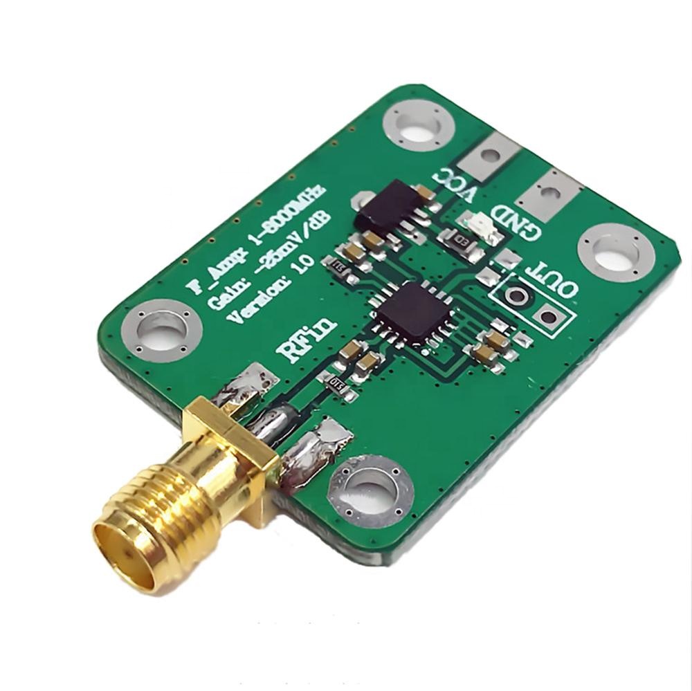 Анализатор спектра Taidacent 70dB RSSI, измеритель мощности, радиочастотный бревен, детектор цепи 1-8000 МГц AD8318 RF, логарифмический детектор