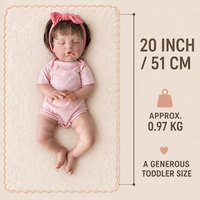 BAkwbwBY Poupée Reborn 18 Pouces Corps Souple Nouveau-Né Bébé Réaliste pour Filles Cadeau Chambre Bébé Jouet Vente en Gros