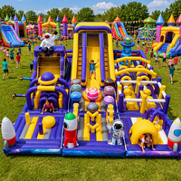 Château gonflable commercial en PVC de qualité supérieure, parcours d'obstacles géants, location de structures gonflables, parcs gonflables - Nova Factory Wholesale
