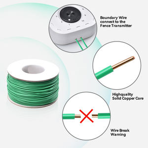 Système de clôture pour animaux de compagnie, fil électrique pour clôture pour chiens avec collier de choc portable pour chien, dressage de chien - Product Image 4