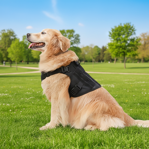 <span class=keywords><strong>Harness</strong></span> Taktis Anjing Besar SinSky Custom, Rompi Nylon Reflektif Hitam, Aksesoris Hewan Peliharaan yang Dapat Dipersonalisasi, Grosir - Product Image 5