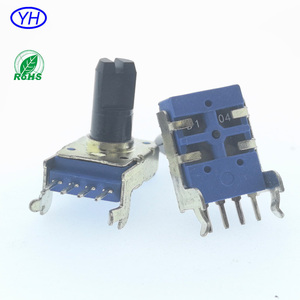 Potenciómetro YUWAH Fabricante de fábrica 4 pines Lineal 11mm Potenciómetro giratorio 10K 20K 50K 100K 500K 1M <span class=keywords><strong>ohm</strong></span> RV11 Alps RK11 - Product Image 4